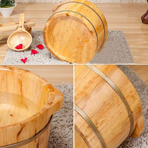 Spa de pies de madera para baño y masaje en casa miniatura 2