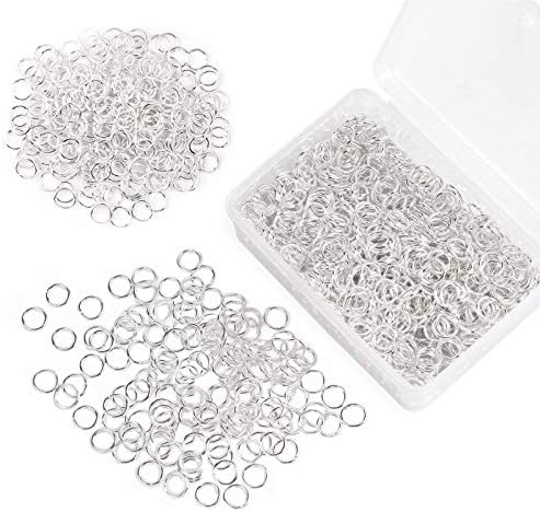 900 Stück Biegeringe Set - Sprungringe 4mm 5mm 8mm Gold & Silber Für Schmuckherstellung