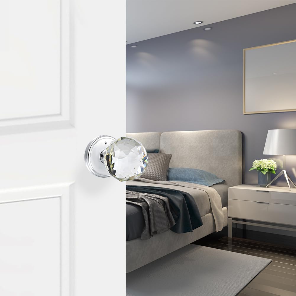 Probrico Poo De Puerta De Privacidad Croado Pulido, Cerradura De Puerta Interior Para Baño