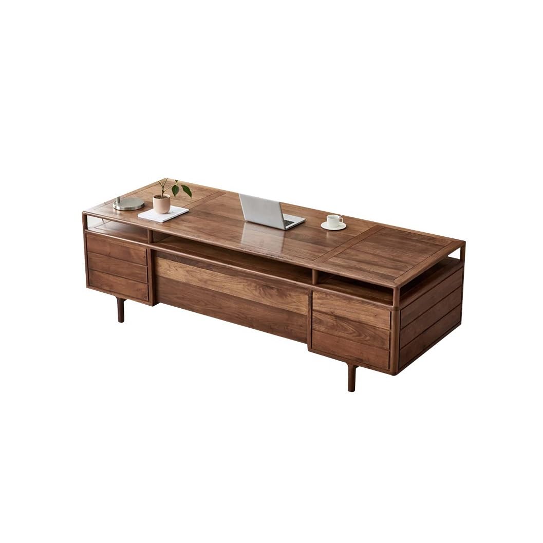 Computer Desk Solid Wood Desk Boss Simple Atmosphere Office Home President Computer Standing Desk