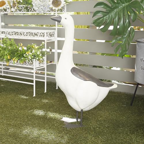 Deco 79 080058 Polystone Duck Decorative Garden Sculpture Indoor Outdoor Garden Statue thumb #4