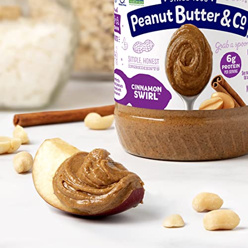 Peanut Butter & Co. Cinnamon Swirl Peanut Butter, 6G Protein, Gluten Free & Non-Gmo, 16 Oz (Pack Of 6) #TOP2