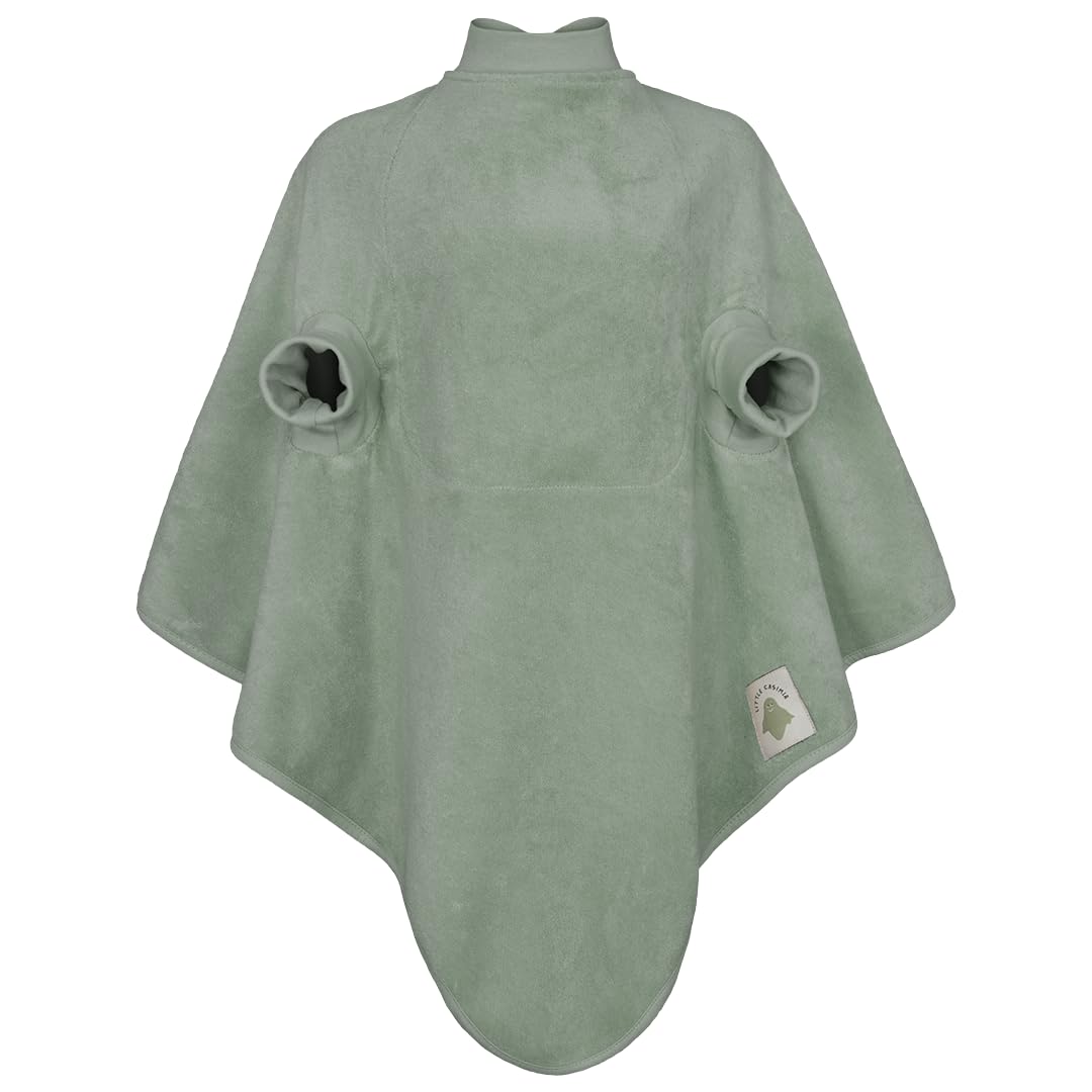 Little Casimir Großes Lätzchen „Boo zum Überwerfen für Baby und Kleinkind 6-48 Monate. Ärmellätzchen aus Öko Tex zertifizierter Baumwolle - Geschenk für Mütter von Jungen oder Mädchen (Matcha Mint)