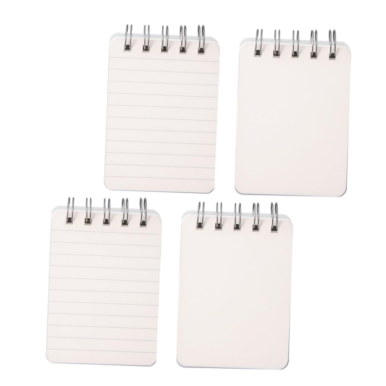 Gadpiparty 5 Ensembles Mini Ordinateur Portable Portable Carnet De Notes Mini Cahier Cahiers Pour L'école Gouverné Blocs-notes À Spirale Cahier À Spirale Portatif Papier Blanche 4 Pièces * 5