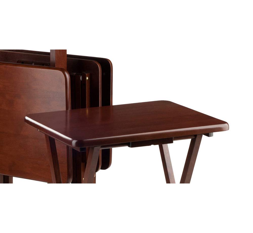 Amazon.com: Winsome 6-Piece Snack Table, Walnut (94828) : Baby