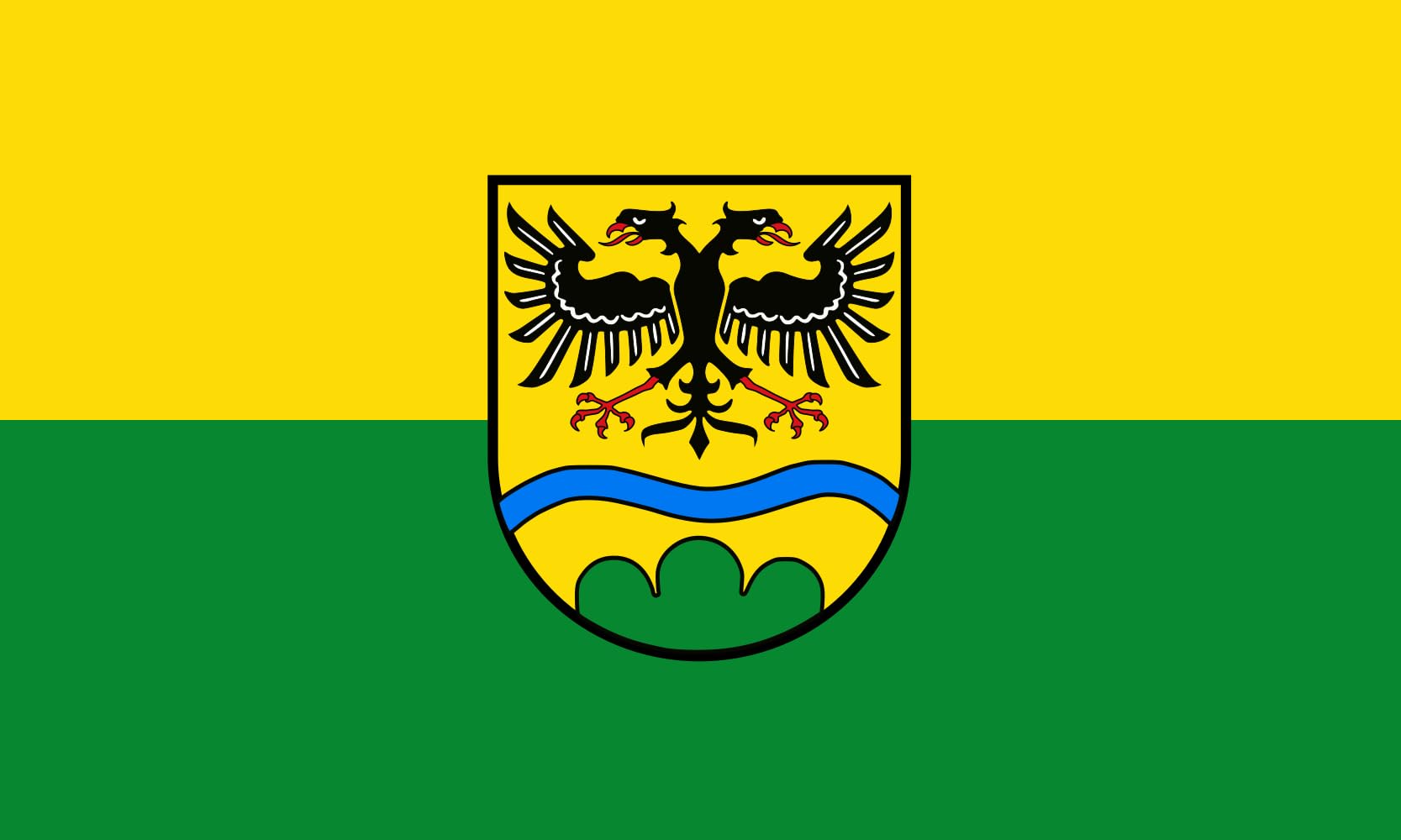 Drapeau Deggendorf 1.35m² : Pavillon horizontal grand format