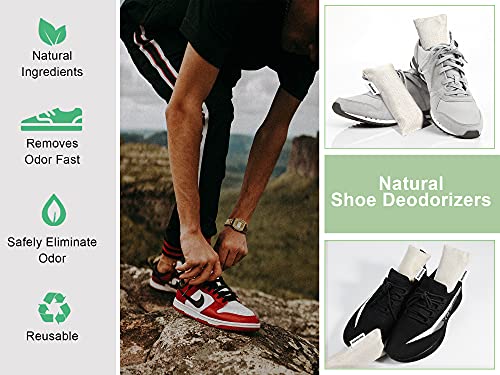 6 Pack Charcoal Shoe Deodorizer Bags, Shoe Smell Remover And Odor Eliminator,Bamboo Charcoal Air Purifying Bags, Activated Charcoal Odor Absorber For Gym Bag, Car, Pet, Closet #TOP4