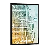 artboxONE Poster mit schwarzem Rahmen 18x13 cm 