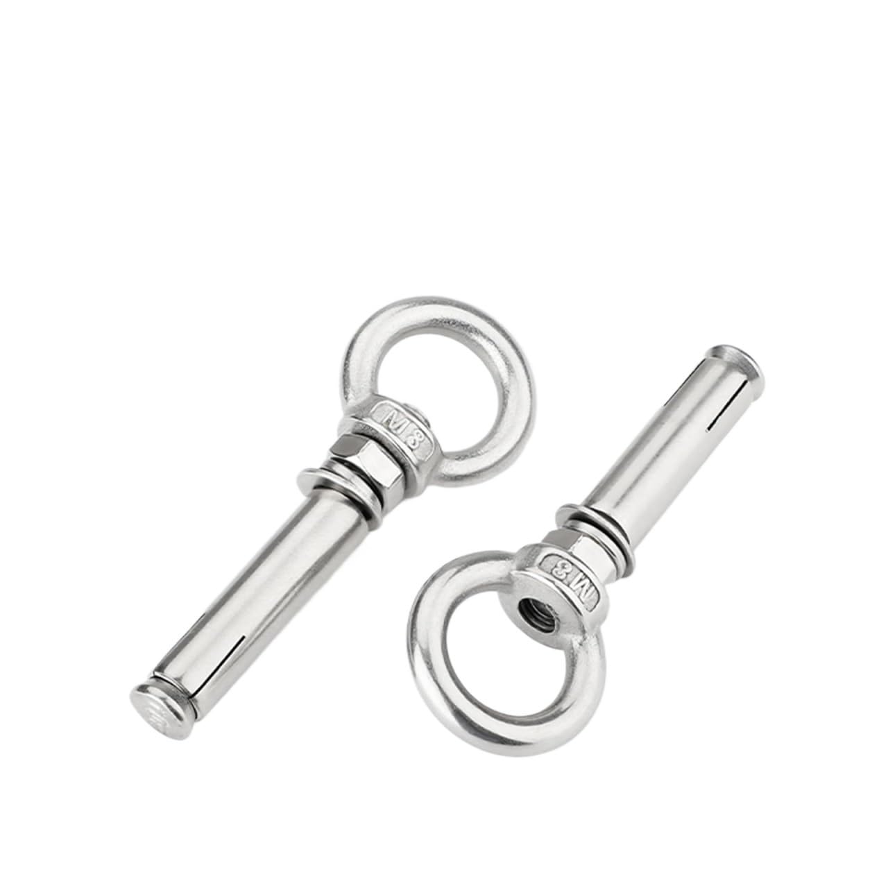 bulloni, bulloni a occhiello Bullone di sollevamento ad anello in acciaio inossidabile 304, vite di espansione for impieghi gravosi M18x100mm-M18x150mm for ancoraggi a muro e mattoni,