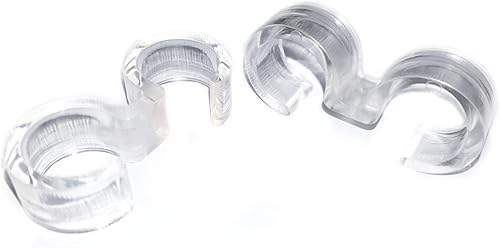 Paquete de 100 abrazaderas transparentes extraíbles para sillas plegables de plástico