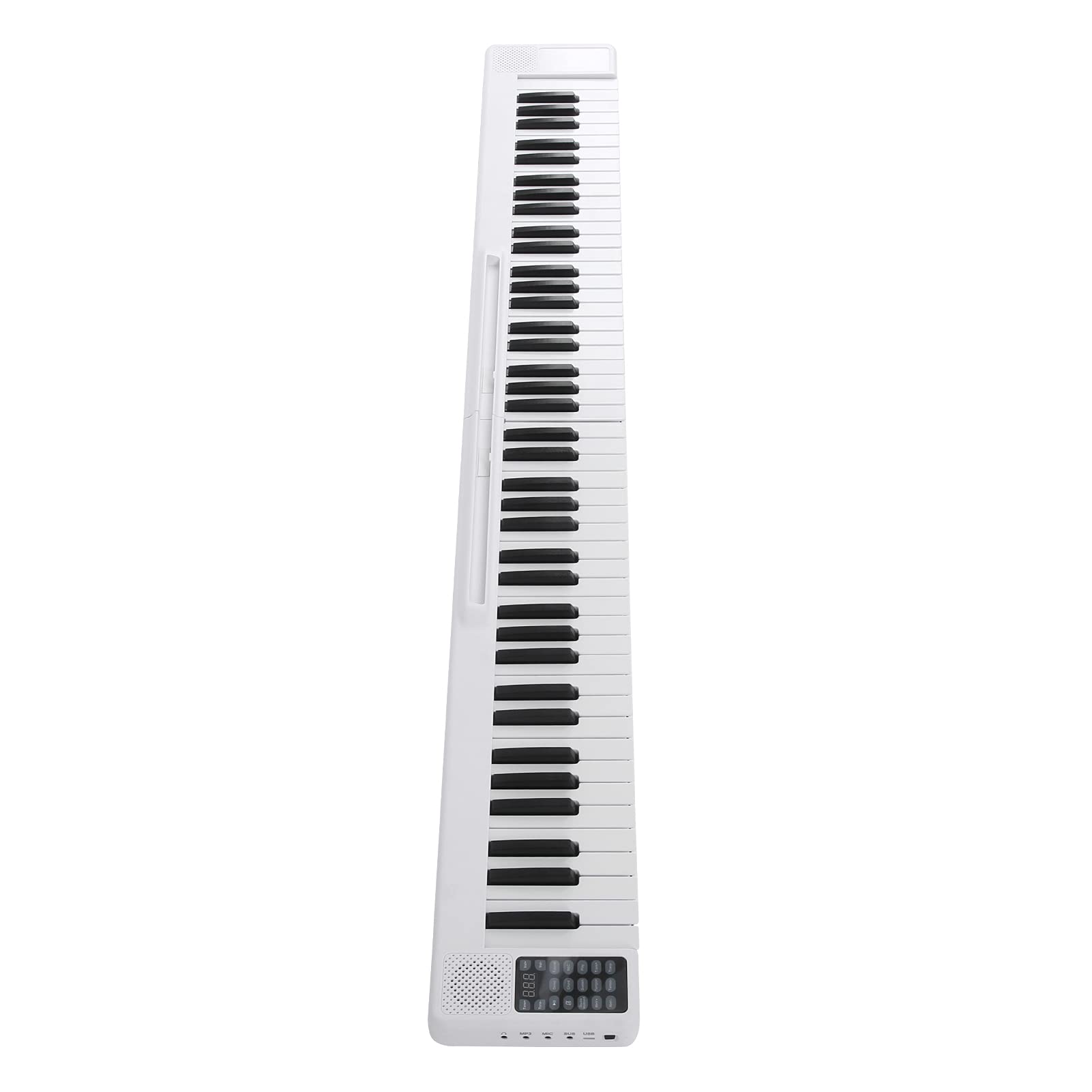 Teclado de piano, Piano eléctrico plegable multifuncional con 88 teclas y batería incorporada para amantes del piano para principiantes
