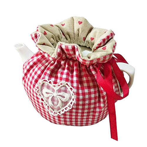 VOSOL 100% Cotton Printed Tea Cosy for teapot Keep Warm Double Tnsulated Kettle