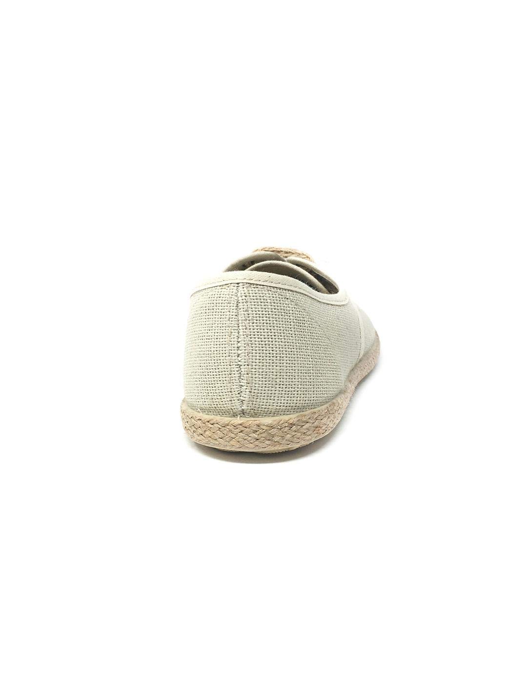 Alpargata Lino Cordon Taupe 34 marrón