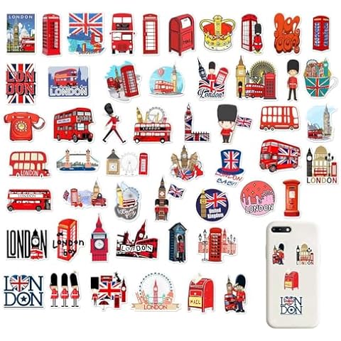 Autocollants de voyage Londres - 50 pièces Cover