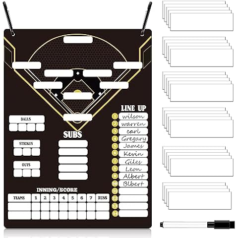 Metal Magnetic Baseball Dugout Board Set by Eaasty Cover