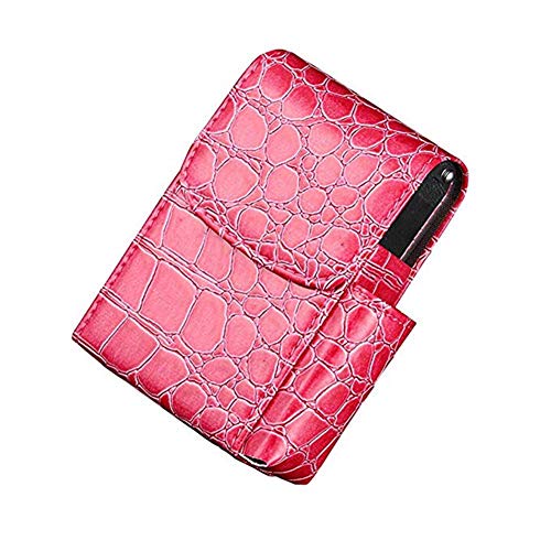 YXZN Leder Zigarettenetui für Herren und Damen Portable Ultradünne wasserdicht Zigarettenschachtel (PINK, 11.2X8X4CM)