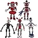 Produktbild Xinchangda FNAF Figuren, 6-teiliges Set, Five Nights at Freddy's Spiel, abnehmbar, Leuchtend, Freddy Foxy Sister Location, Horror-Statue, Modell mit Beleuchtung