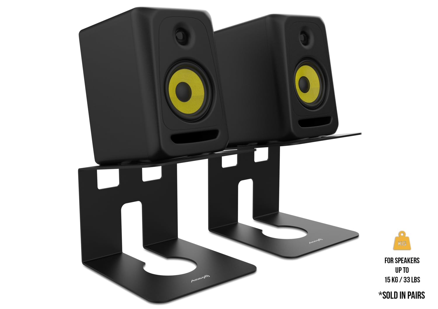 Audibax Neo STM 4B Soportes de Mesa para Monitor Estudio y Altavoz (Pareja)