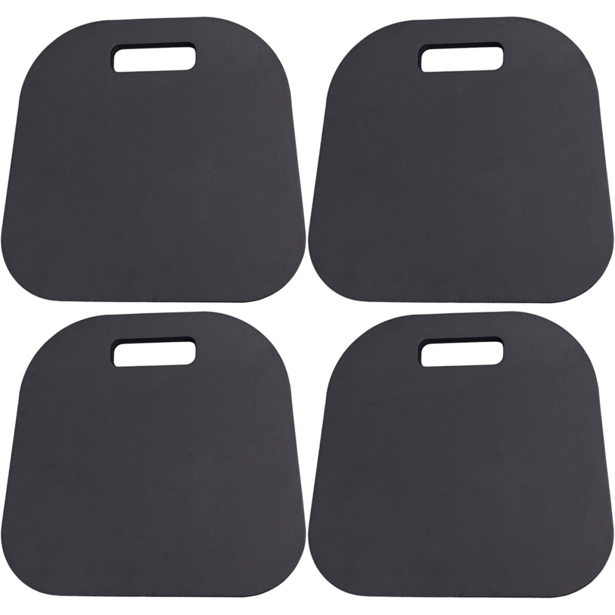 Tapis antidérapant multifonction lot de 4 coussins de genoux en EVA noir épais de protection