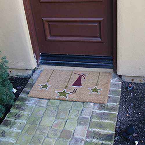 Rubber-Cal 10-106-053 Contemporary Holiday Doormat, 18 By 30-Inch, Tan #TOP4