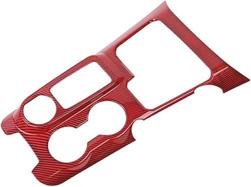 Vista 21 de Ajuste de panel de cambio para consola central con portavasos Panel de cubierta de engranajes Compatible con Ford Bronco Sport 2021-2024, Rojo