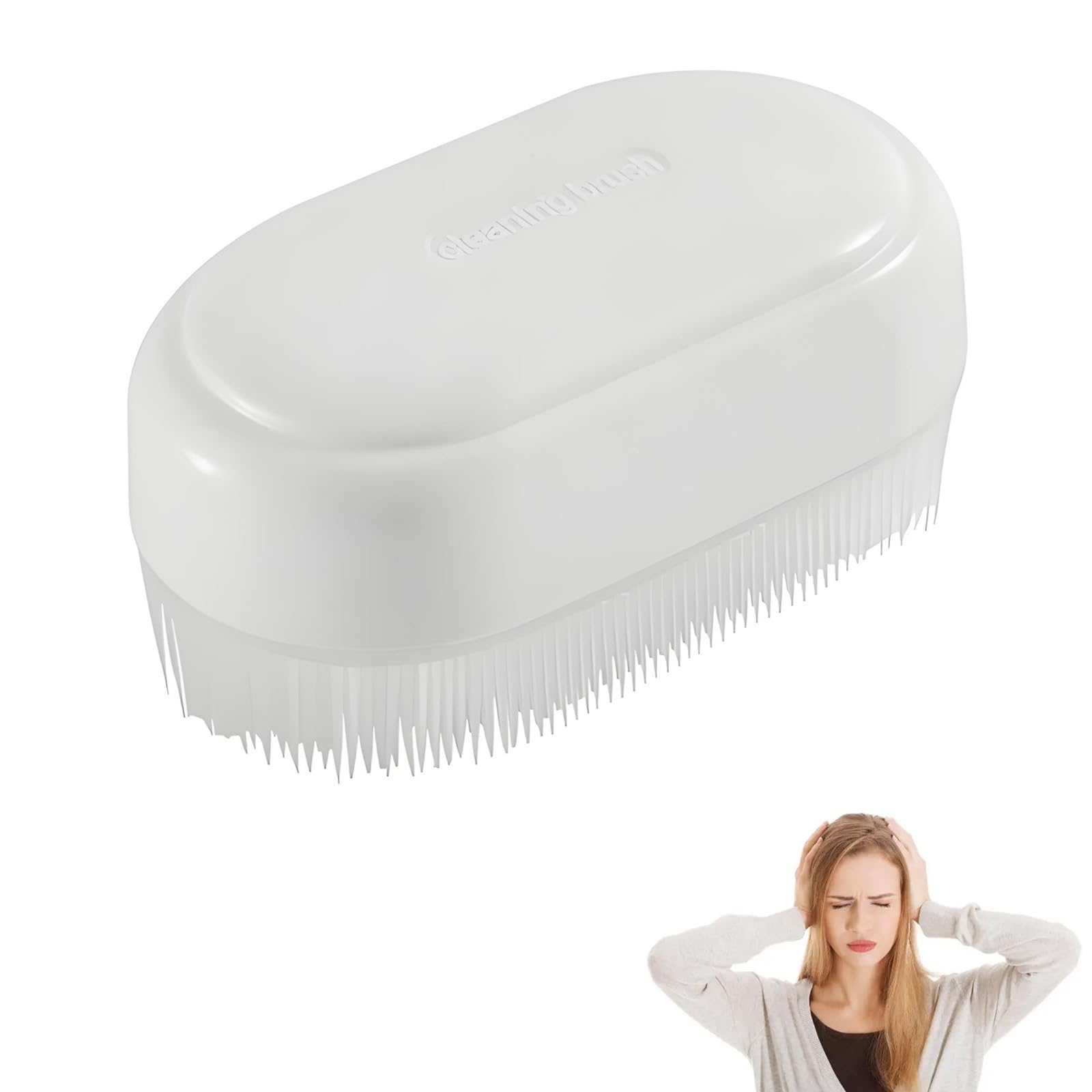 Sensory Brush Therapy - Soft Bristle Massage Brush for Autism Needs Calming Tool - Silicone Sensory Loofah Equipment for Stimulation and Comfort Use (1 PC)-image-38