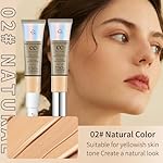 CC Cream With SPF 50 - Full Coverage Foundation, Invisible Pore, Even Skin Tone, Covering Blemishes, Hydrating, Breathable Lightweight Long Lasting Waterproof Matte (Natural) - Image 2
