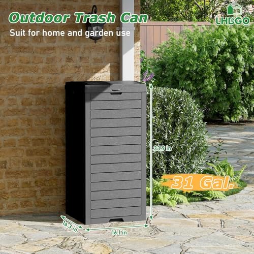 Caneca de Basura Rectangular 31 Galones Negra miniatura 4