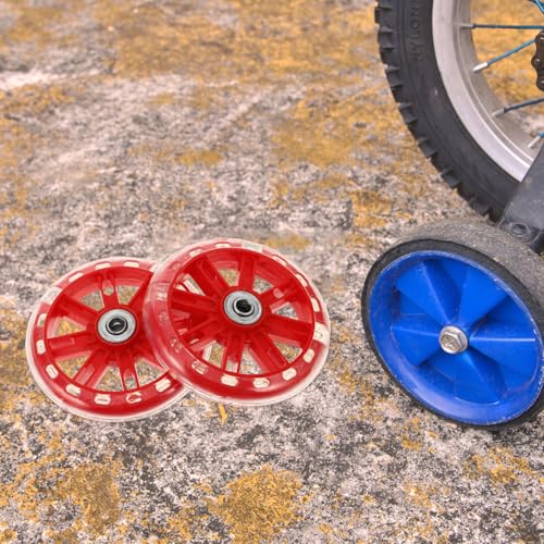 Ruedas de Entrenamiento para Bicicleta Estabilizadoras Rojas con Luz Intermitente, Soporte Universal para Bicicletas de 12 a 20 Pulgadas, Accesorios para Bicicleta para Niños y Aprendizaje miniatura 6