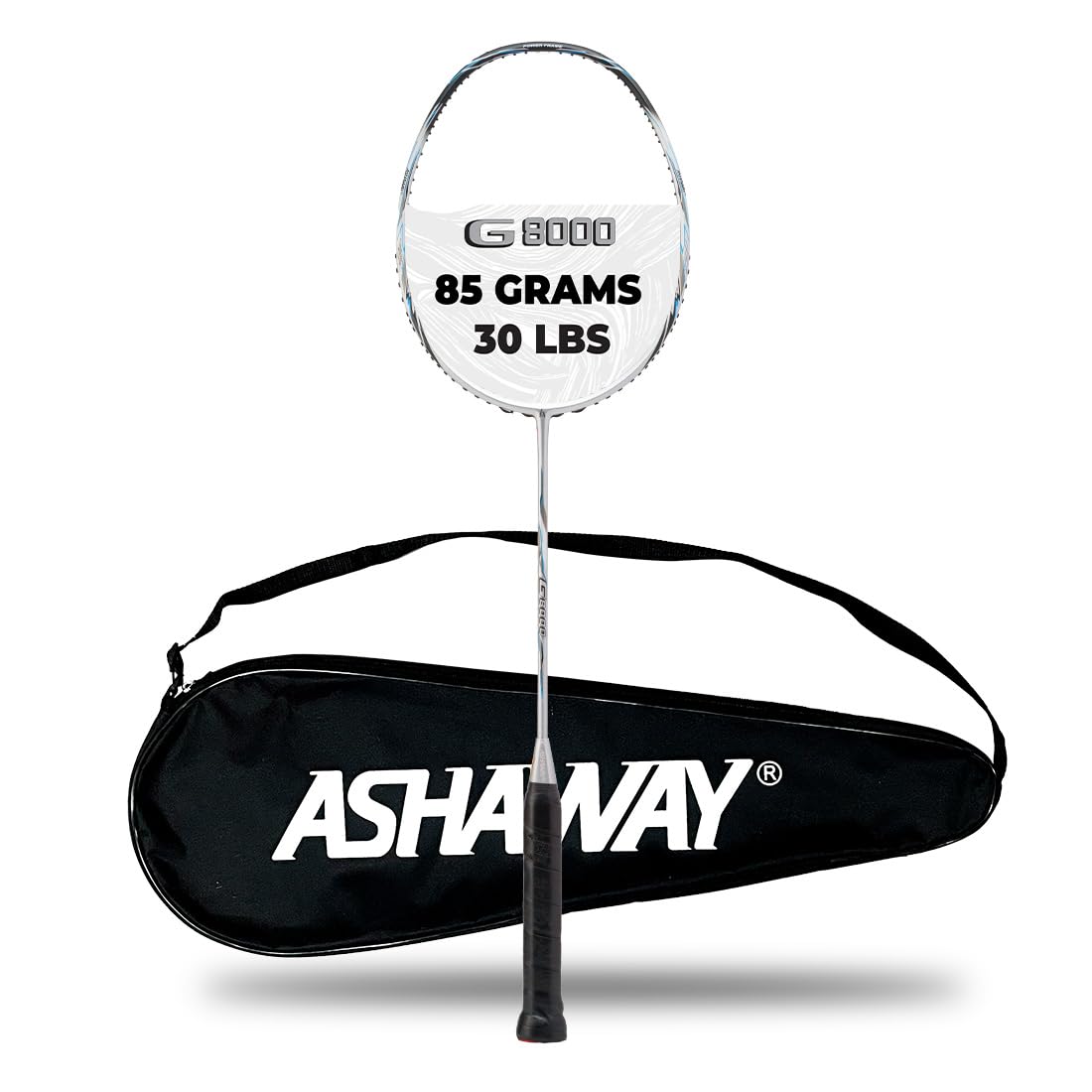 ASHAWAY G-8000 Badminton Racket - Ultra Hi-Modulus Graphite Material Racquet - 85g Weight 282 Balance - Head Light Low Torque Power Frame Rackets - 30 LBS Tension Ideal Badminton Racket for Men (B08H5J4WTZ) Amazon Price History, Amazon Price Tracker