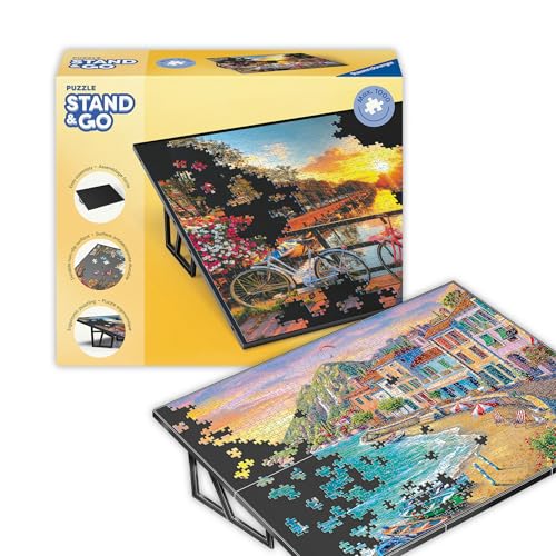 Ravensburger - Portable Puzzle Stand - Jigsaw Accessory - Adjustable Platform to Elevate Puzzles - Premium Quality - Ideal Gift for Enthusiasts - Black - Supports 20 x 27 Inch