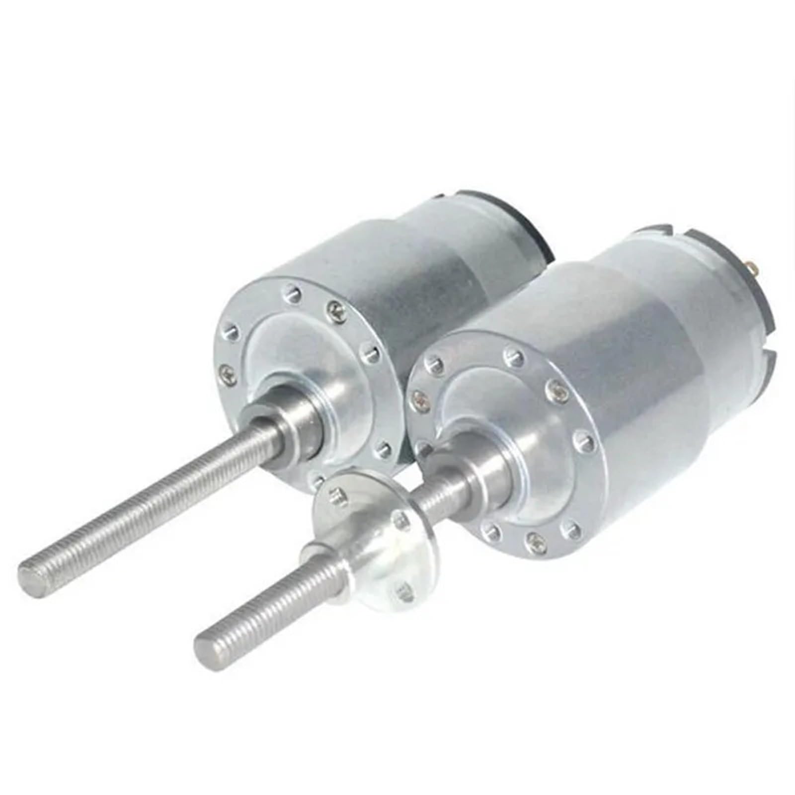 Motore con Ingranaggi in Metallo Mini Micro da 12 V e 24 V CC 520, Motore Elettrico con riduzione ad Albero Lungo M6, 7-960 Giri/min.(24V with Flange,35 RPM)