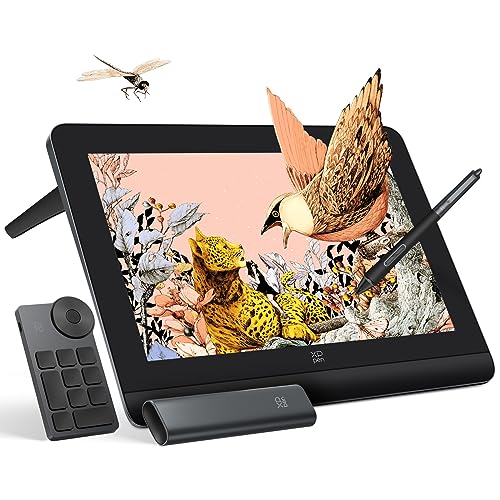 XPPen Artist Pro 16 2nd Tavoletta grafica con schermo 16 pollici, penna passiva 16K(16384) livelli di pressione, Telecomando wireless di scelta rapida incluso, Supporto pieghevole integrato