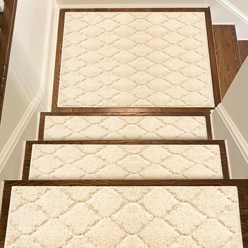 Peldaños suaves antideslizantes BAGAIL 30x30 pulgadas para escaleras de madera