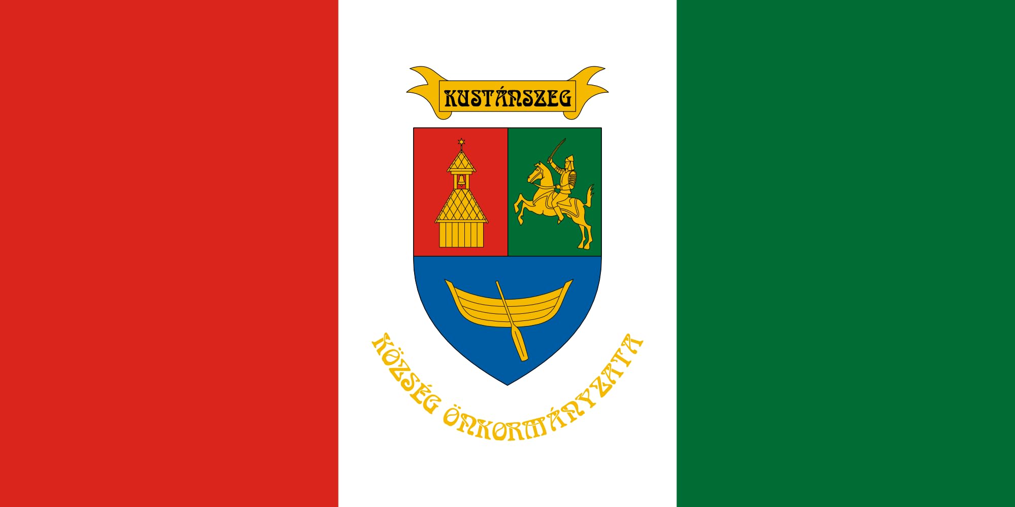 Drapeau Large Kustánszeg grand pavillon extérieur tissu résistant UV