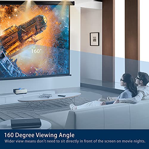 Image of Kayle 110 inch Motorized Projector Screen Electric Diagonal Automatic Projection HD Movies Screen for Home Theater Presentation Education Outdoor Indoor W /Remote Control and Wall /Ceiling Mount (Black)