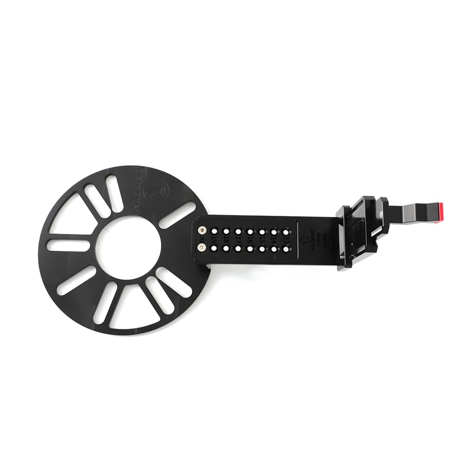 LoRier Herramienta Universal de compensación de ajuste de rueda de vehículo, medidor de medición de compensación de coche, herramienta for cubo de rueda, herramienta de medición de cubo de rueda autom