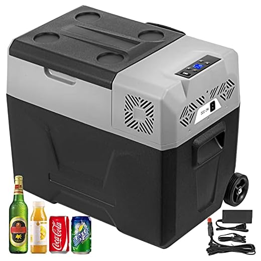 VEVOR bärbar liten bilfrys 45L minibilsfrys kylskåp 45W bilkylkylare 12V kylfrys AC / DC bärbar frys bärbar fordonsbilkyl för hemmabruk och utomhusbruk
