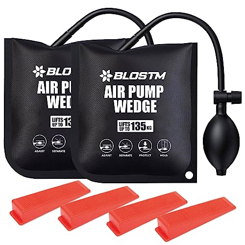 BLOSTM Coussin De Montage Gonflable Air Wedge Pump pour Installation des Portes, Fenêtres Soulève...