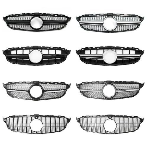 Rejilla delantera para Benz Clase C W205 C180 C200 C300 de estilo C63 2