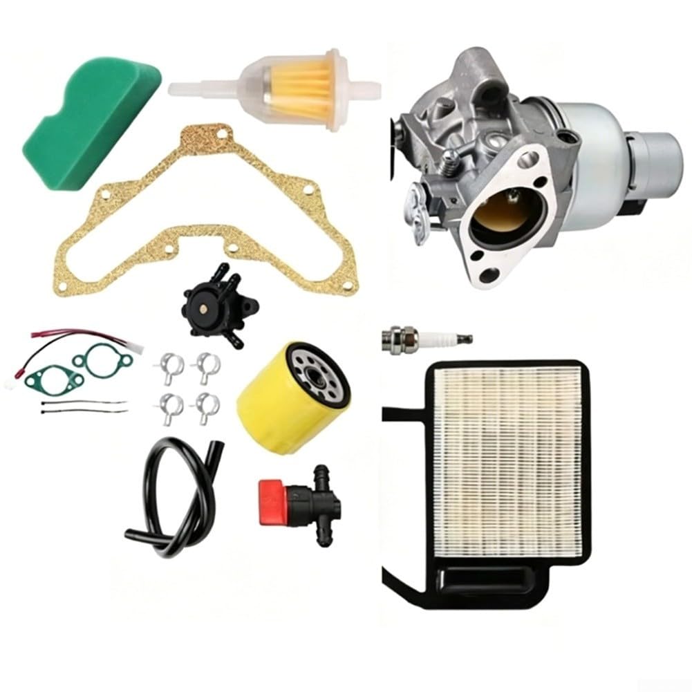 Para carburador Courage para cortacésped, incluyendo juntas de filtro de aire de tubo de combustible, bomba de combustible y válvula de cierre de combustible