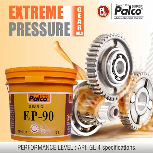 Image of PALCO EP 90 Extreme Pressure Gear Oil for Gear Box 10 Litre | API GL 4 Gear Oil for Cars, Buses & Trucks High Performance Heavy-Duty for Smooth Transmissions, Superior Protection