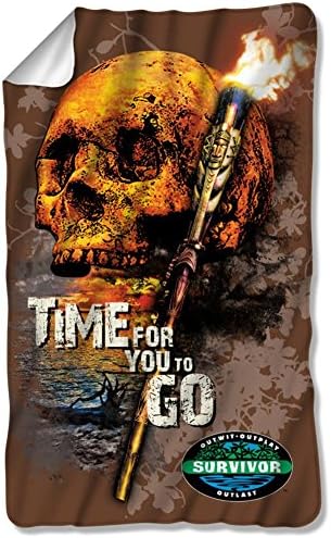 Survivor Time to Go Fleece Throw Blanket (36"x58")