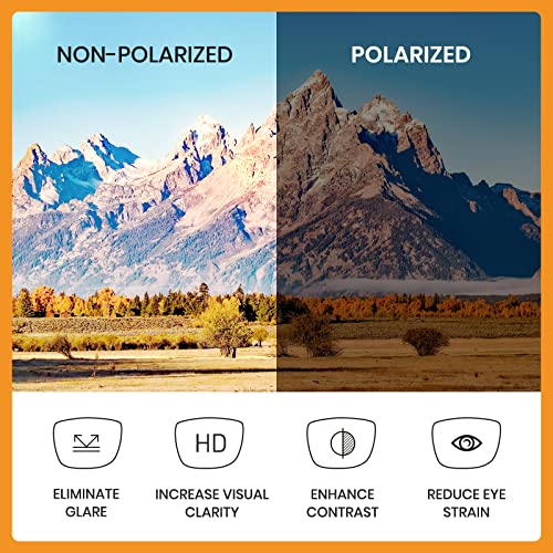 Cyxus Polarized Rimless Sunglasses for Men Square UV Protection Rectangle Ultralight Metal Shades3