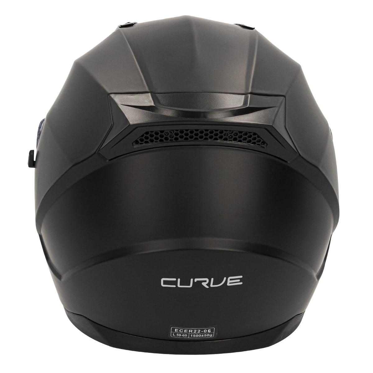 Kask Moto Integral Curve Lead Czarny Matowy, Materiał ABS, Wizjer słoneczny, Mikrometryczne zamknięcie, Dorośli, Mężczyzna i Kobieta, ECE 22.06