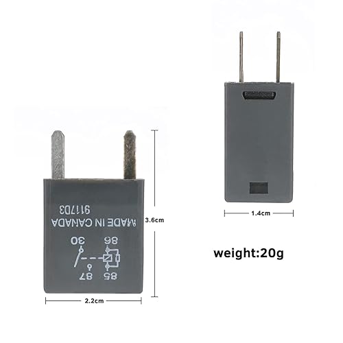 Miniatura 3 de 13500114 Relé automotriz, 12 V, 40 A, relé enchufable multiusos de 4 pines que reemplaza 12088567, para luces de bomba de combustible de ventilador