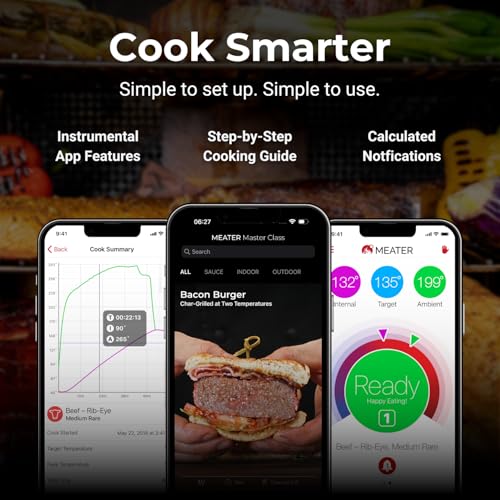 MEATER-Block-Wireless-Smart-Meat-Thermometer-4-Probes-Long-Range-for-BBQ-Oven-Grill-Kitchen-Smoker-Rotisserie-iOS-Android-App-Apple-Watch-Alexa-Compatible-Dishwasher-Safe