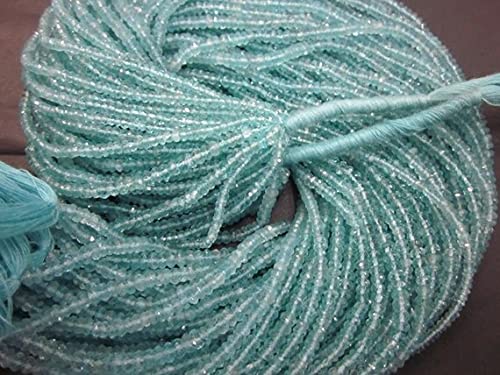 Perles apatite rondelles facettées 13 pouces pour création de bijoux DIY BDSSTR-02080