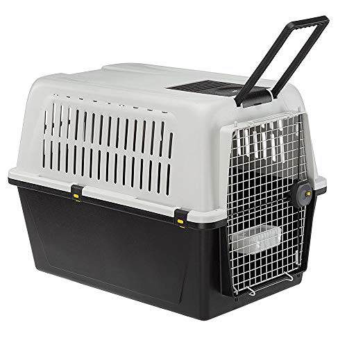 Ferplast Trasportino per cani di taglia media ATLAS 60, Box per Trasporto Cani, Porta in acciaio plasticato, Sistema di chiusura di sicurezza, Griglie per l'aerazione, 61 x 91 x h 68 cm.
