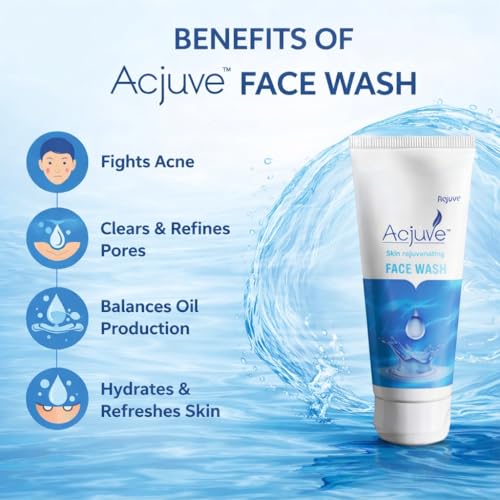 Image of Rejuvenating Face Wash for Men and Women 100 g | Enriched with Salicylic Acid and Aquaxyl for Deep Cleansing, Gentle Exfoliation, Oil Balancing, and Hydration | For Clear and Smooth Skin